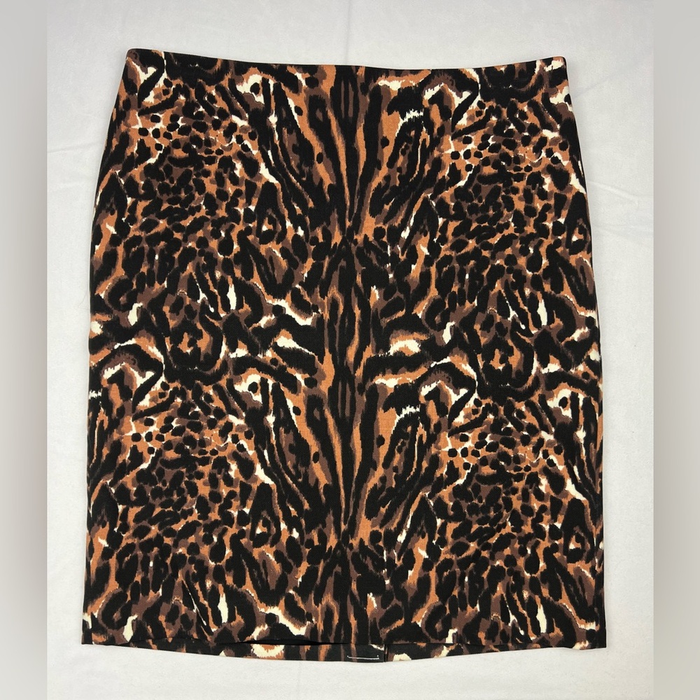 Talbots Leopard Print Pencil Skirt - 12